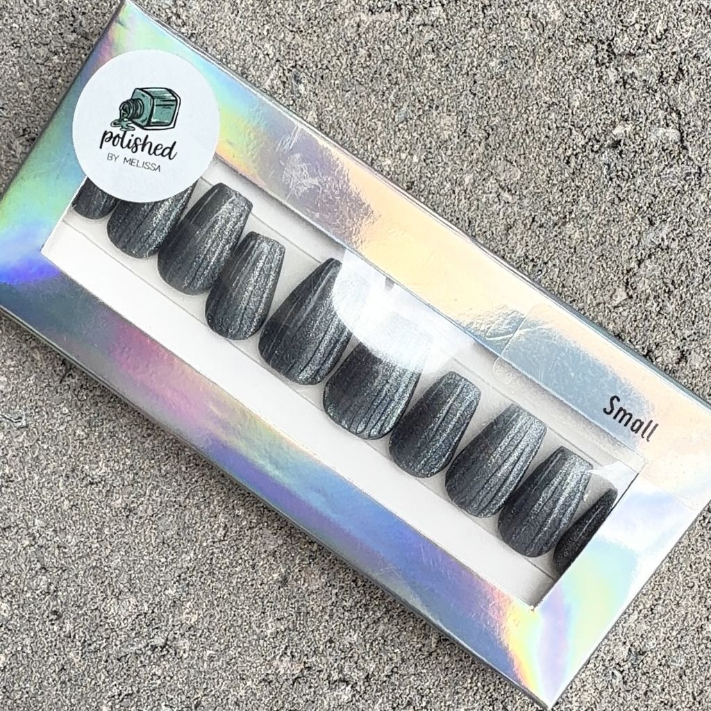 Glass Nails | Size: Small | Shape: Short Coffin | SKU 2014