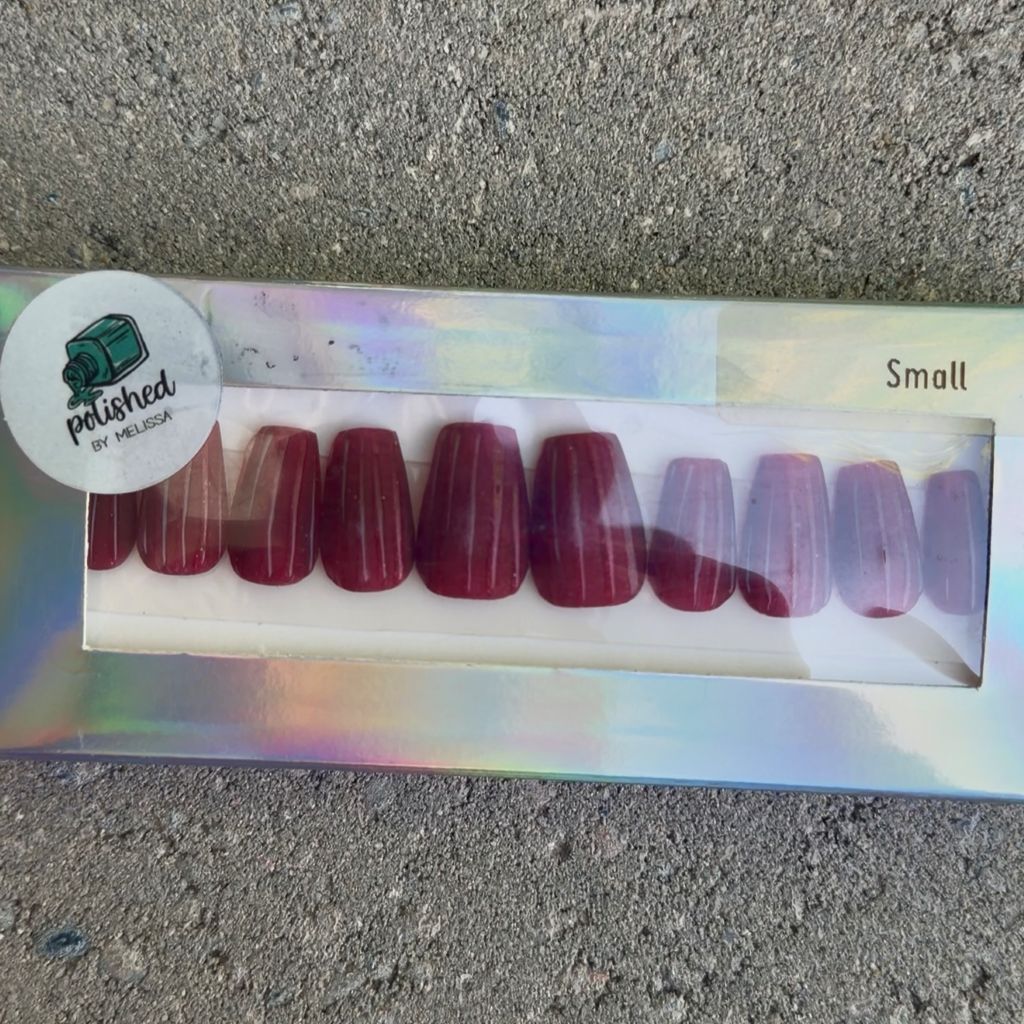 Glass Nails | Size: Small | Shape: Short Coffin | SKU 2311